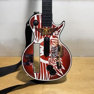 Nintendo Wii Guitar Hero Aerosmith Red Octane Les Paul w/ Strap Tested 95375.805